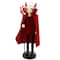 Red Wooden Devil Holding Pitch Fork Halloween Nutcracker